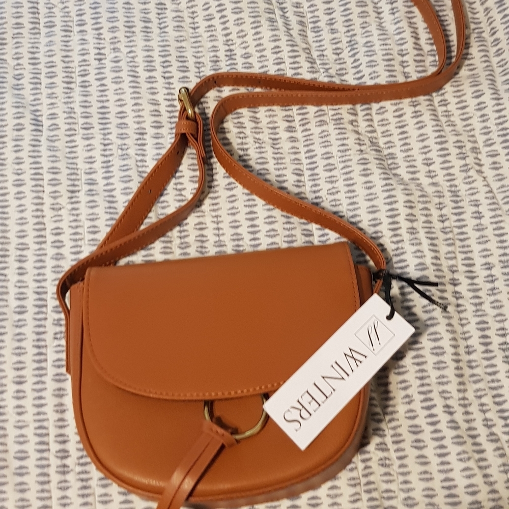 NWT J J Winters crossbody brown/caramel bag